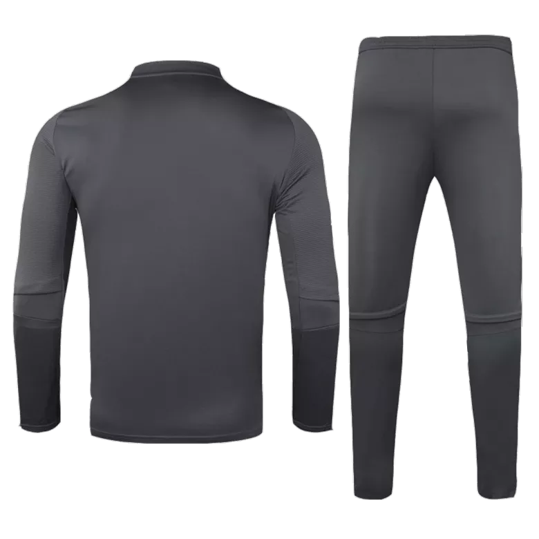 Real Madrid 1/4 Zip Tracksuit 2020/21 Gray - vstockx