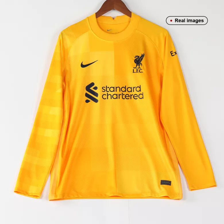 Liverpool Goalkeeper Long Sleeve Soccer Jersey 2021/22 - vstockx