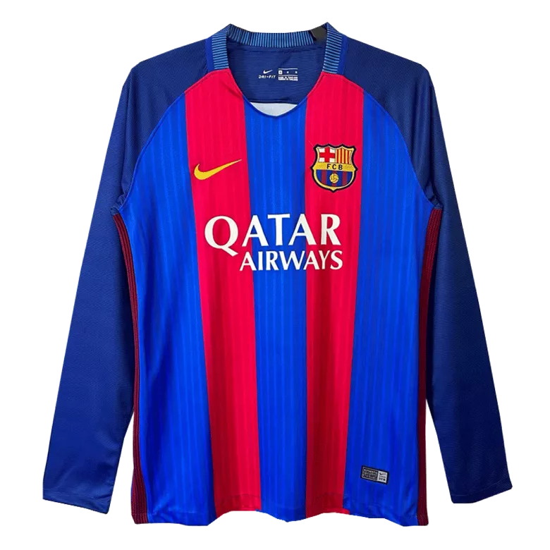 Vintage Soccer Jersey Barcelona Home Long Sleeve 16/17 - vstockx