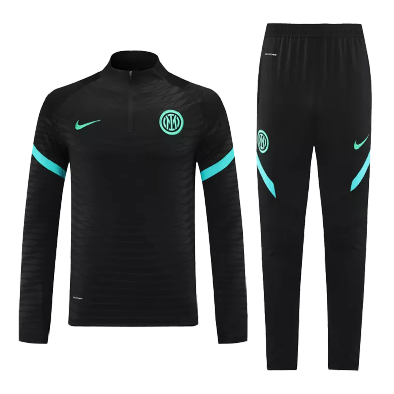 Inter Milan 1/4 Zip Tracksuit 2021/22 Black - vstockx