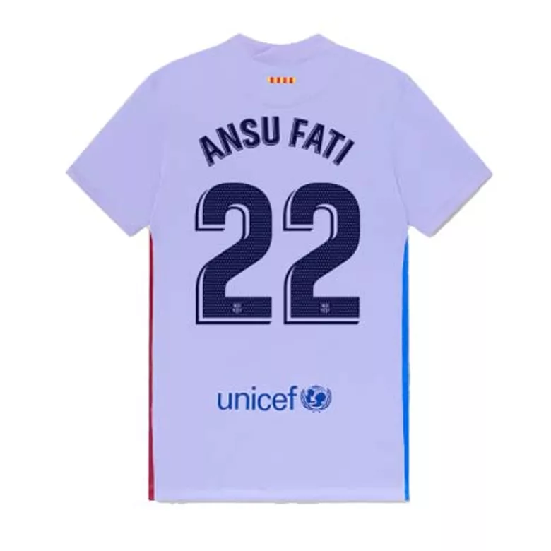 ANSU FATI #22 Barcelona Away Soccer Jersey 2021/22 - vstockx