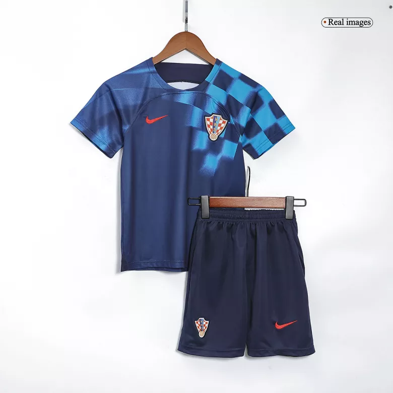 Croatia Away World Cup Kids Jerseys Kit 2022 - vstockx