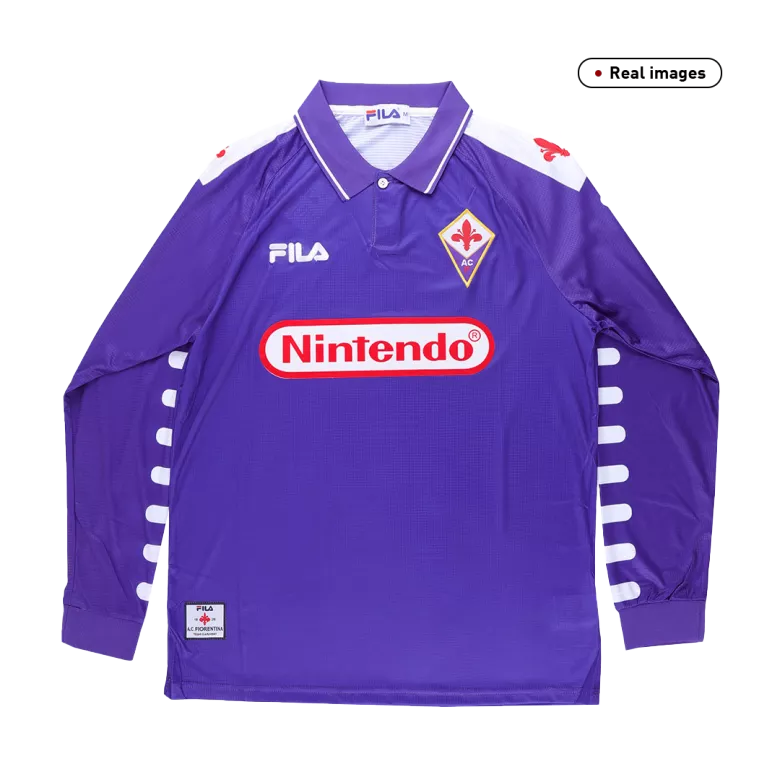 Retro Fiorentina Home Long Sleeve Jersey 1998/99 - vstockx