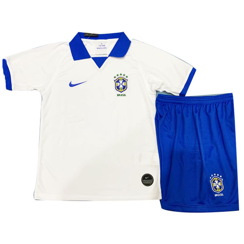 Brazil Away Kids Soccer Jerseys Kit 2019              �� - vstockx