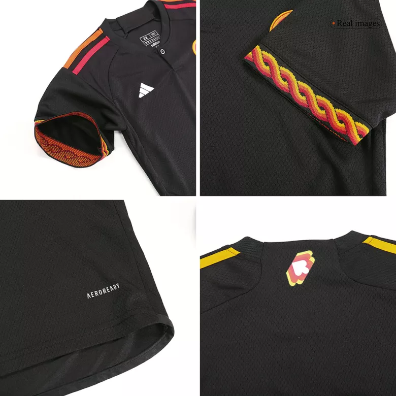 Roma Third Away Kids Soccer Jerseys Kit 2023/24 - vstockx