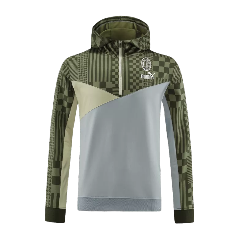 AC Milan 1/4 Zip Tracksuit 2023/24 Green&Gray - vstockx