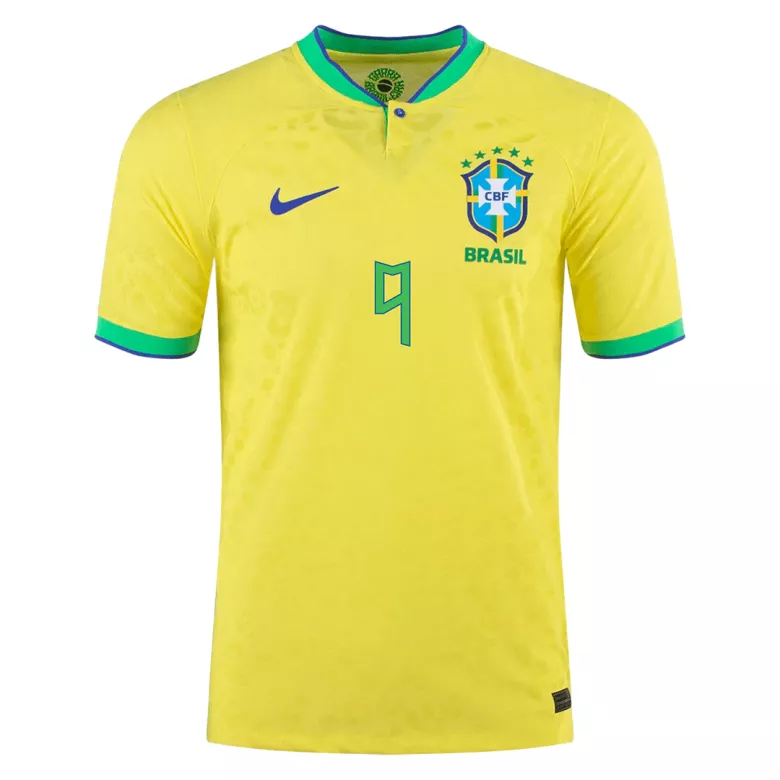 RICHARLISON #9 Brazil Home Authentic Jersey 2022 - vstockx