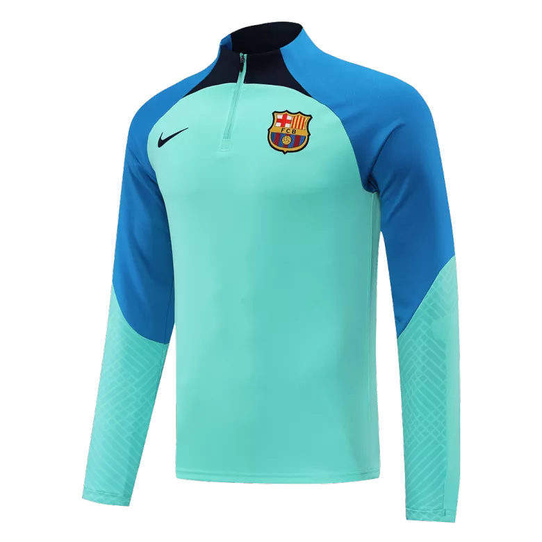 Barcelona 1/4 Zip Tracksuit 2022/23 Green - vstockx