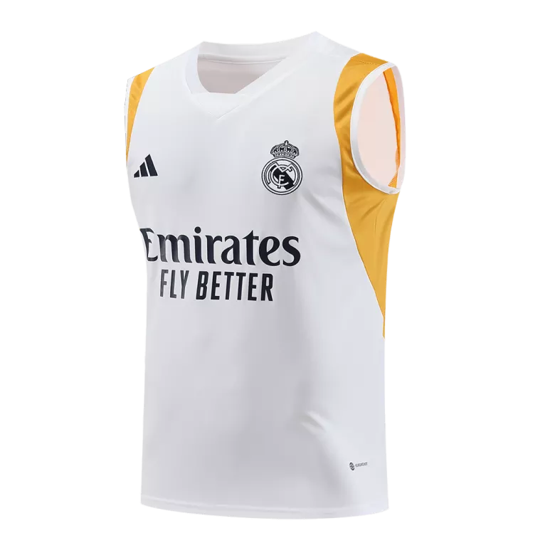 Real Madrid Pre-Match Sleeveless Top 2023/24 White - vstockx