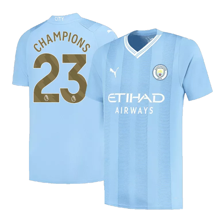 CHAMPIONS #23 Manchester City Home Jersey 2023/24 - vstockx