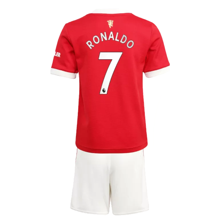 RONALDO #7 Manchester United Home Kids Soccer Jerseys Kit 2021/22 - vstockx