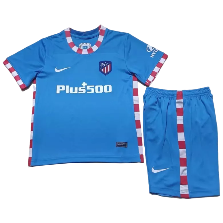 Atletico Madrid Third Away Kids Soccer Jerseys Kit 2021/22 - vstockx