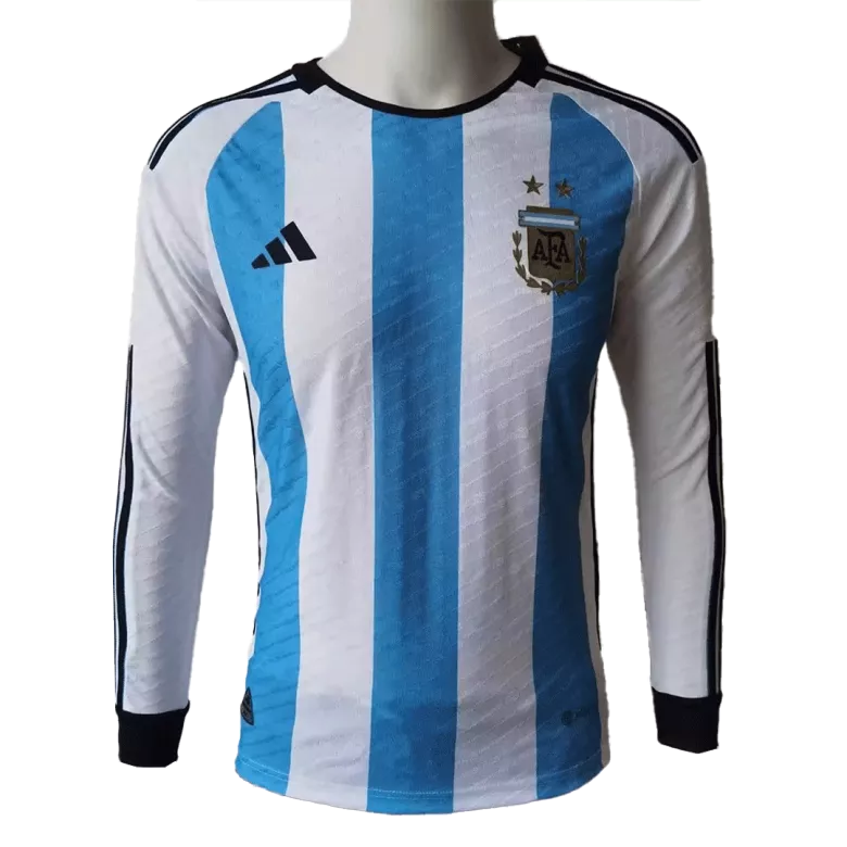 Authentic Argentina Home Long Sleeve Soccer Jersey 2022 - vstockx