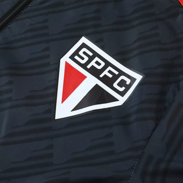 Sao Paulo FC Hoodie Windbreaker Jacket 2022/23 - Black - vstockx