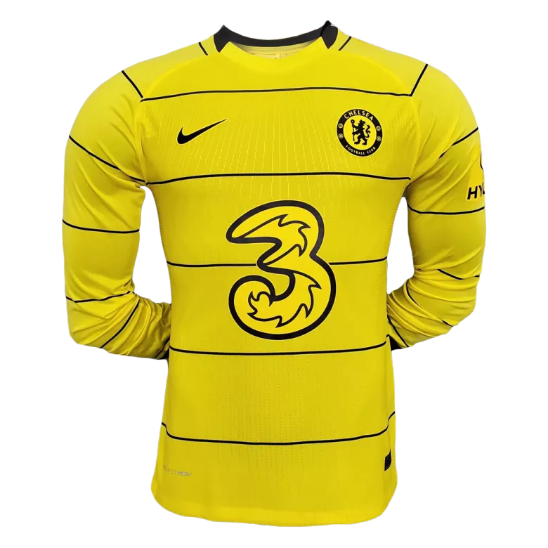 Authentic Chelsea Away Long Sleeve Soccer Jersey 2021/22 - vstockx