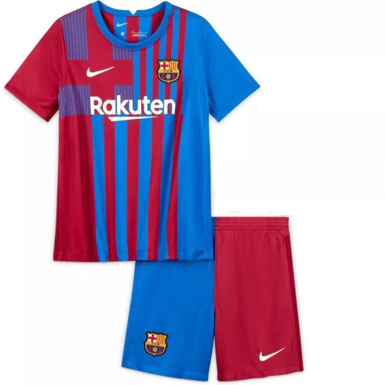 Barcelona Home Kids Soccer Jerseys Kit 2021/22              �� - vstockx
