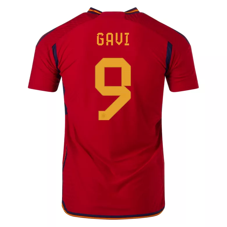 GAVI #9 Spain Home Authentic Jersey World Cup 2022 - vstockx