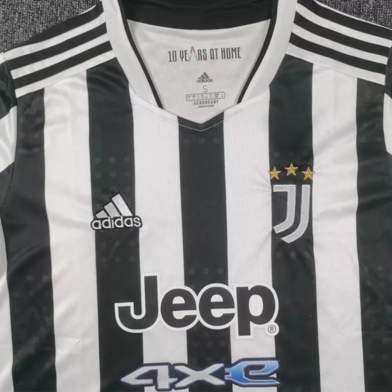 Juventus Home Long Sleeve Soccer Jersey 2021/22 - vstockx