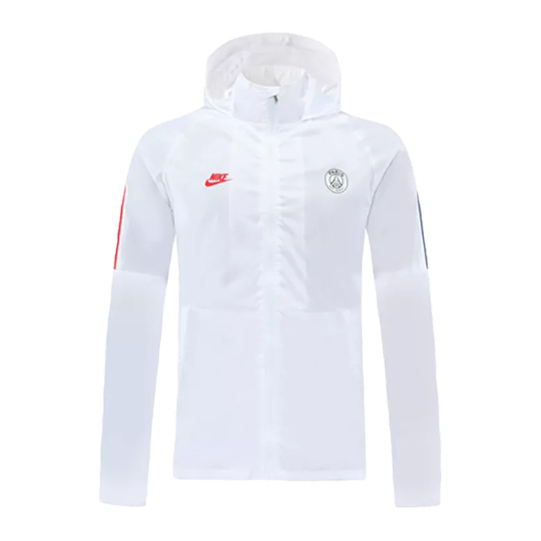 PSG Hoodie Windbreaker Jacket 2020/21 - White - vstockx