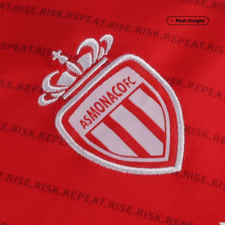 AS Monaco FC Home Kids Soccer Jerseys Kit 2022/23 - vstockx