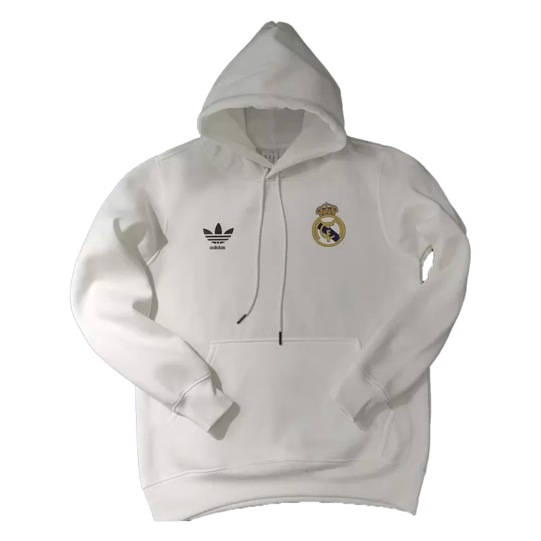Real Madrid Sweater Hoodie 2022/23 White - vstockx