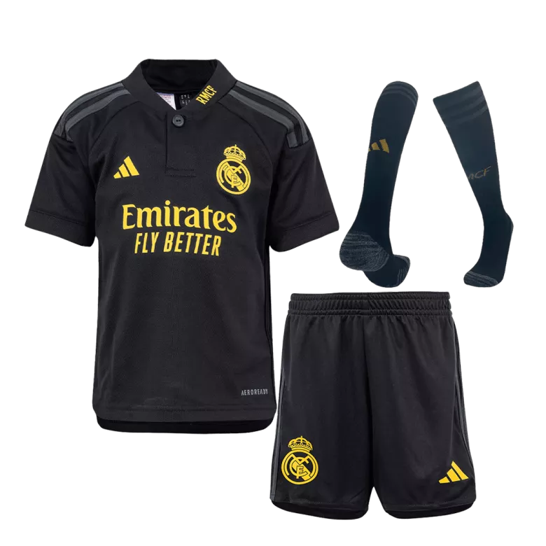 Real Madrid Third Away Kids Soccer Jerseys Full Kit 2023/24 - vstockx