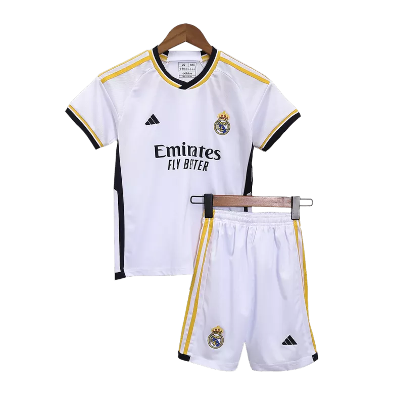 Real Madrid Home Kids Jerseys Full Kit 2023/24 - vstockx