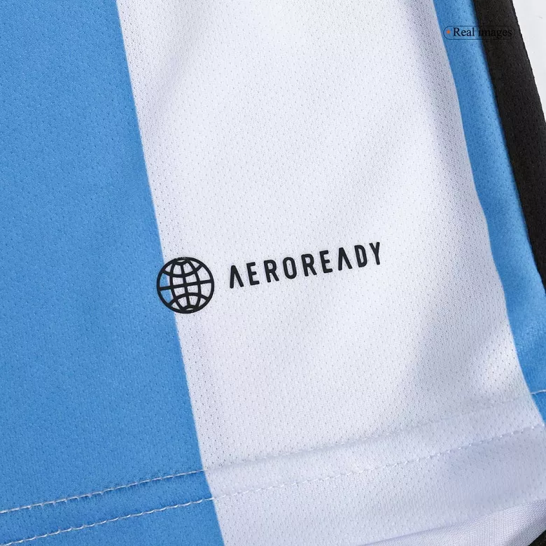 Argentina Three Stars Home Long Sleeve Soccer Jersey 2022 - vstockx