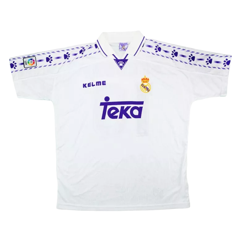 Retro Real Madrid Home Jersey 1996/97 By Kelme - vstockx