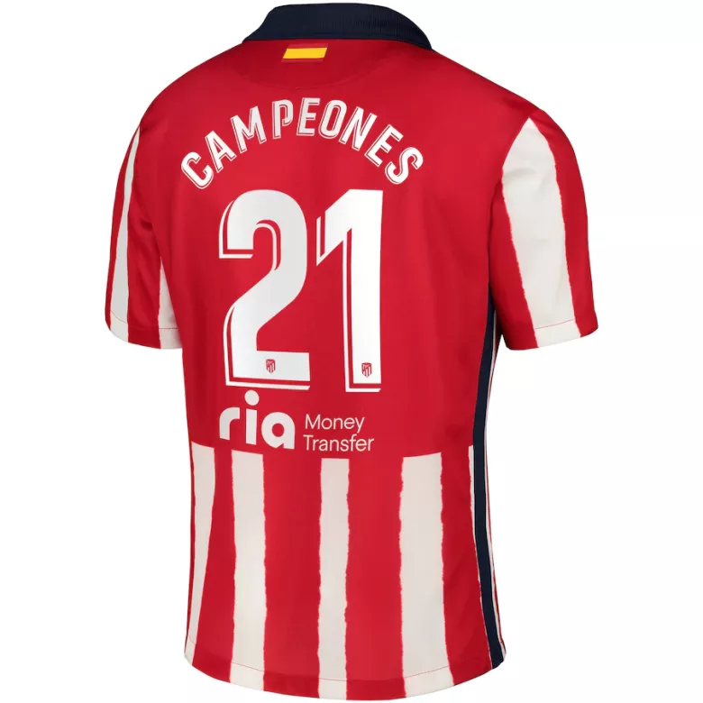 CAMPEONES #21 Atletico Madrid Home Soccer Jersey 2020/21 - vstockx