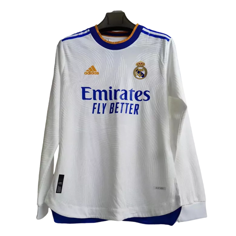 Authentic Real Madrid Home Long Sleeve Soccer Jersey 2021/22 - vstockx
