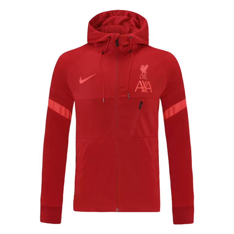 Liverpool Hoodie Jacket 2021/22 - Red - vstockx