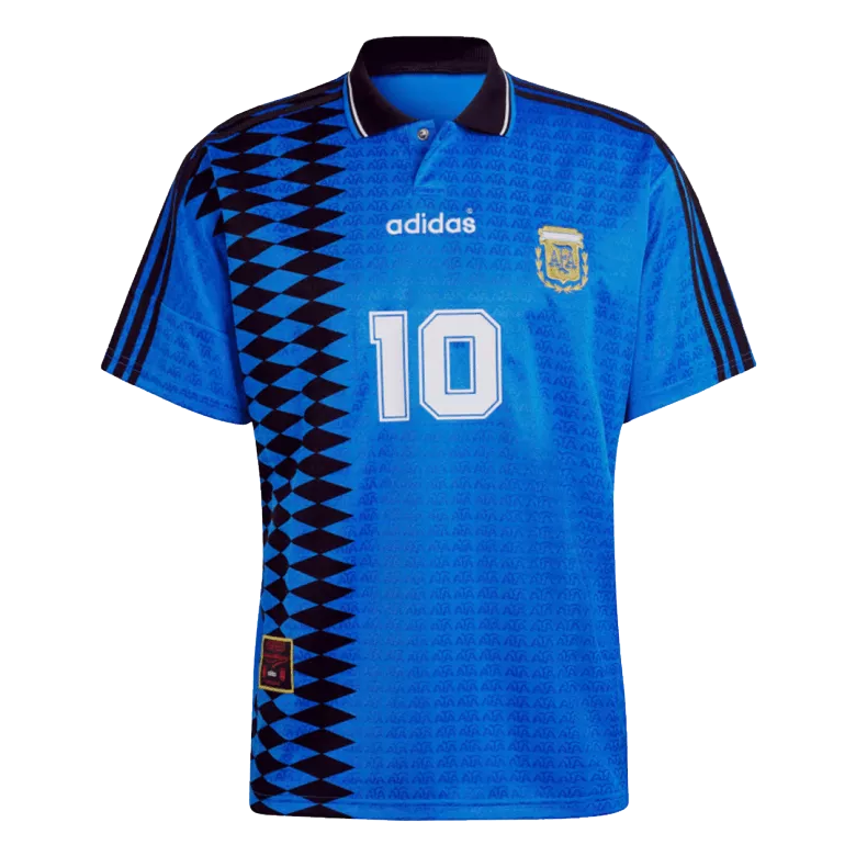 Vintage Soccer Jersey #10 Argentina Away 1994 - vstockx
