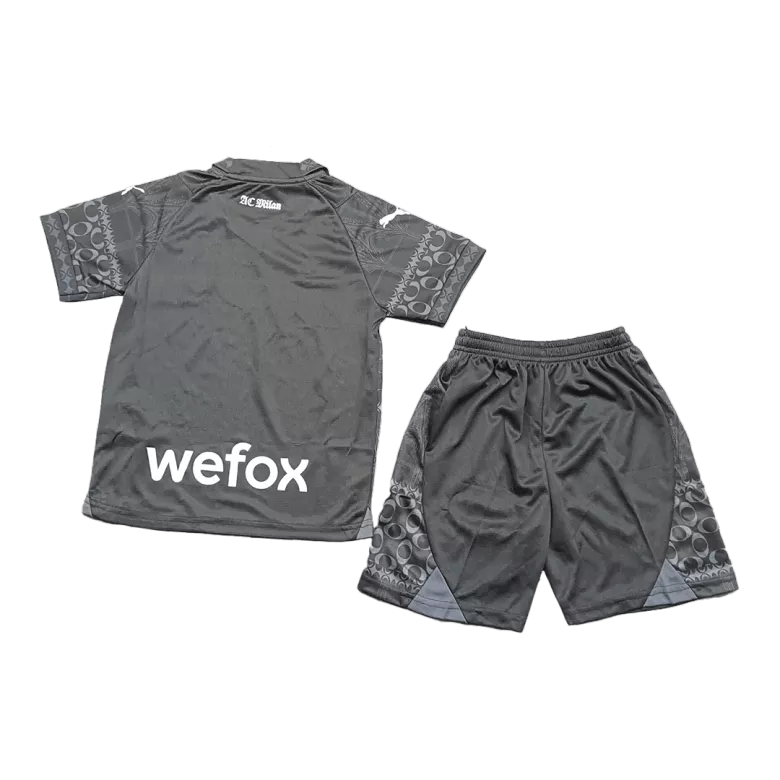 AC Milan x Pleasures Fourth Away Kids Soccer Jerseys Kit 2023/24 - vstockx