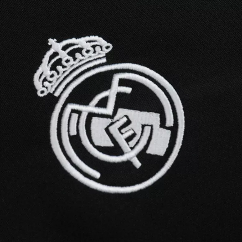 Real Madrid Hoodie Tracksuit 2021/22 Kids Black - vstockx