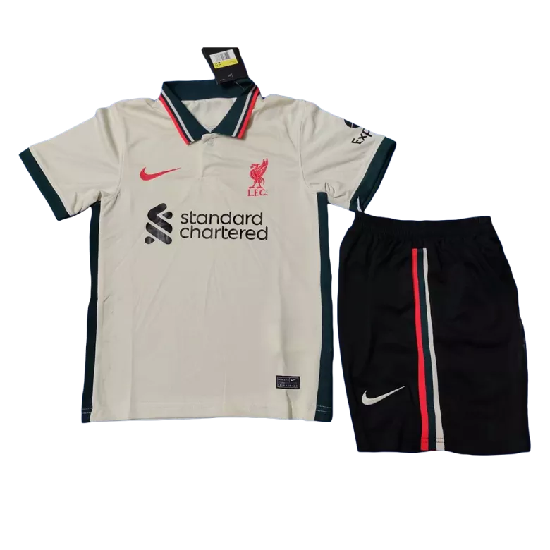 Liverpool Away Kids Soccer Jerseys Kit 2021/22 - vstockx