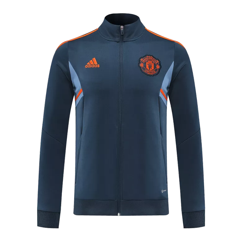 Manchester United Track Jacket 2022/23 - Blue&Gray - vstockx