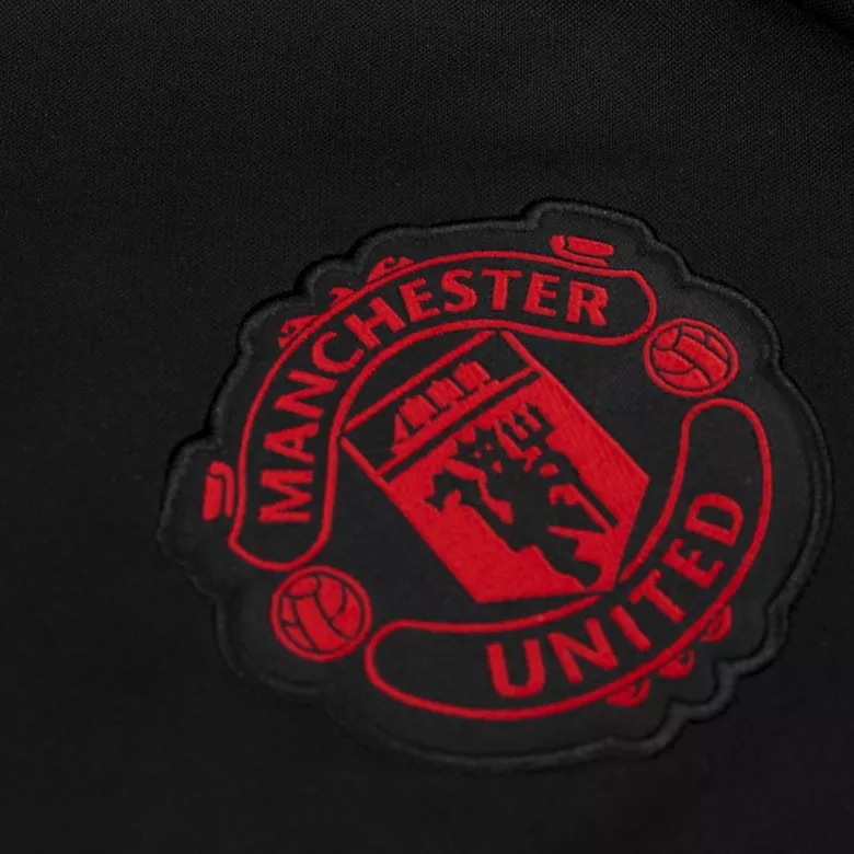 Manchester United Jacket Tracksuit 2021/22 Kids Black - vstockx