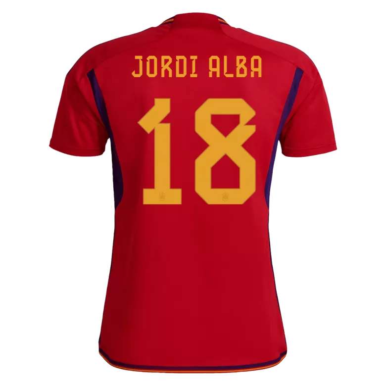 JORDI ALBA #18 Spain Home Jersey World Cup 2022 - vstockx