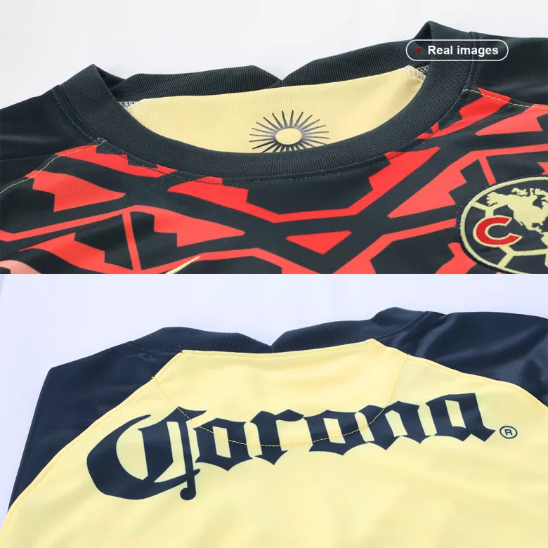 Club America Home Long Sleeve Soccer Jersey 2021/22 - vstockx