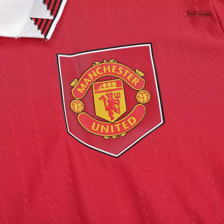 Authentic Manchester United Home Long Sleeve Soccer Jersey 2022/23 - vstockx