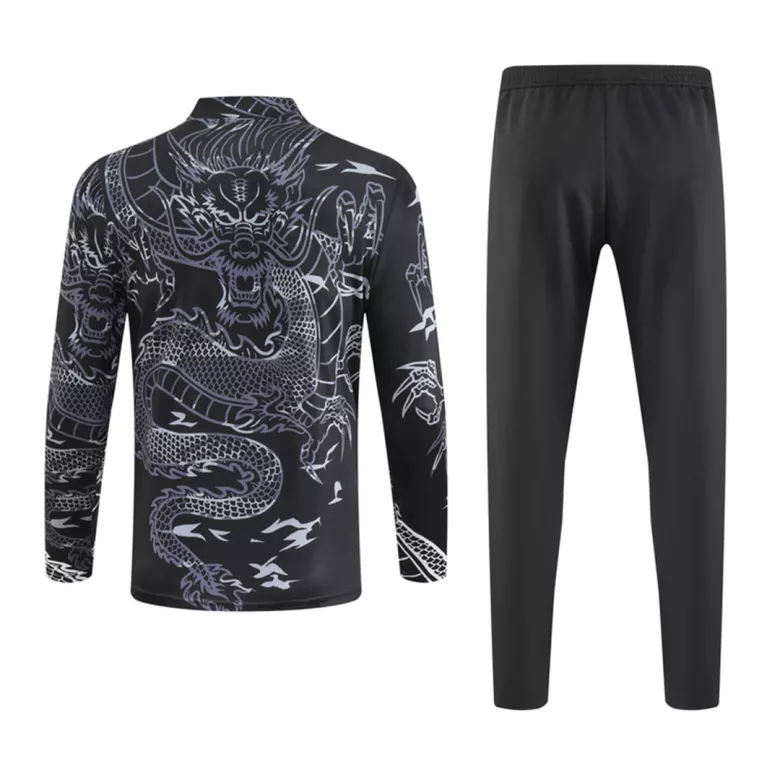 Real Madrid 1/4 Zip Tracksuit 2023/24 Kids Black - vstockx