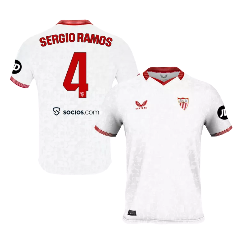 SERGIO RAMOS #4 Sevilla Home Soccer Jersey 2023/24 - vstockx