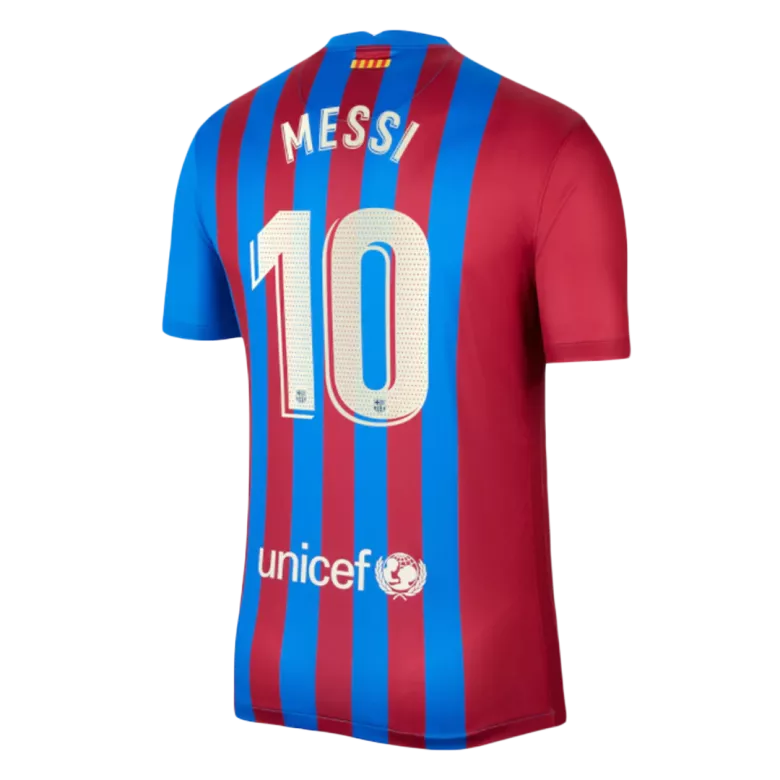 MESSI #10 Barcelona Home Soccer Jersey 2021/22 - vstockx