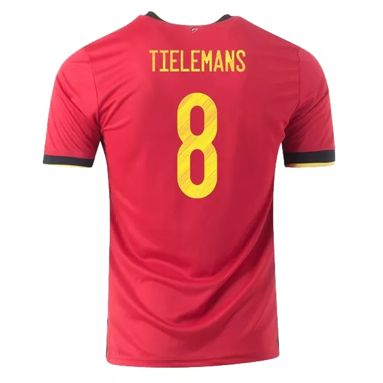 TIELEMANS #8 Belgium Home Soccer Jersey 2020 - vstockx