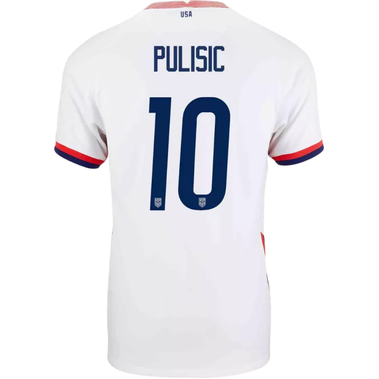 Christian Pulisic #10 USA Home Soccer Jersey 2020 - vstockx