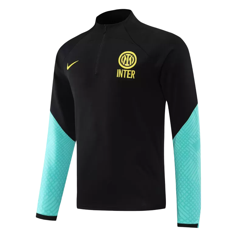 Inter Milan 1/4 Zip Tracksuit 2022/23 Black - vstockx