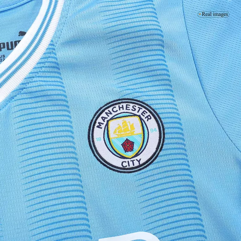 Manchester City Home Kids Jerseys Full Kit 2023/24 - vstockx