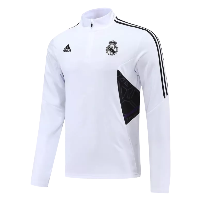 Real Madrid 1/4 Zip Tracksuit 2022/23 White - vstockx