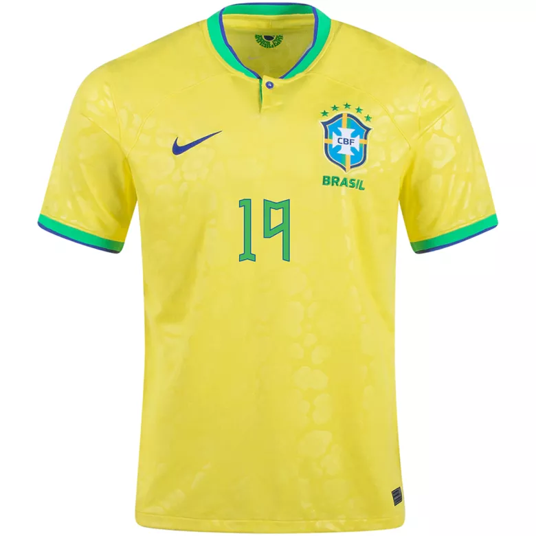 G.JESUS #19 Brazil Home Jersey World Cup 2022 - vstockx